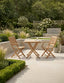 Royalcraft Outdoor Furniture London 2 Seater Square Folding Bistro Set with London Folding Armchairs House of Isabella UK