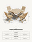 Royalcraft Outdoor Furniture London 4 Seater Square Folding Set with London Folding Armchairs House of Isabella UK