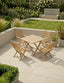 Royalcraft Outdoor Furniture London 4 Seater Square Folding Set with London Folding Armchairs House of Isabella UK