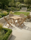 Royalcraft Outdoor Furniture London 4 Seater Square Folding Set with London Rope Folding Armchairs House of Isabella UK