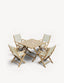 Royalcraft Outdoor Furniture London 4 Seater Square Folding Set with London Rope Folding Armchairs House of Isabella UK