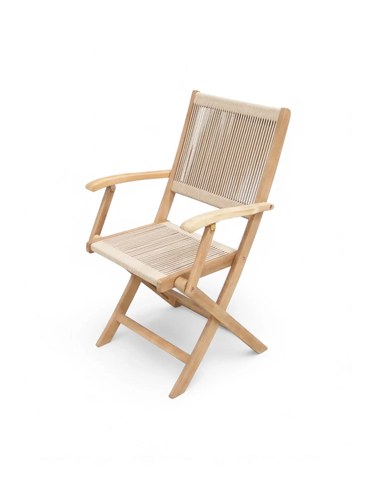Royalcraft Outdoor Furniture London 4 Seater Square Folding Set with London Rope Folding Armchairs House of Isabella UK