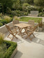Royalcraft Outdoor Furniture London 4 Seater Square Folding Set with London Rope Folding Armchairs House of Isabella UK