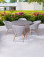 Royalcraft Outdoor Furniture Luna 4 Seater Round Concrete Dining Set with Sol Rattan Dining Chairs House of Isabella UK