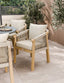 Royalcraft Outdoor Furniture Luna 6 Seater Concrete Dining Set with Roma Dining Chairs House of Isabella UK