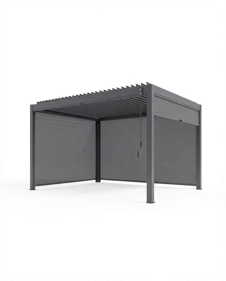 Royalcraft Outdoor Furniture Luxe 4x3m Pergola with Solar Lighting System and Voice Control House of Isabella UK