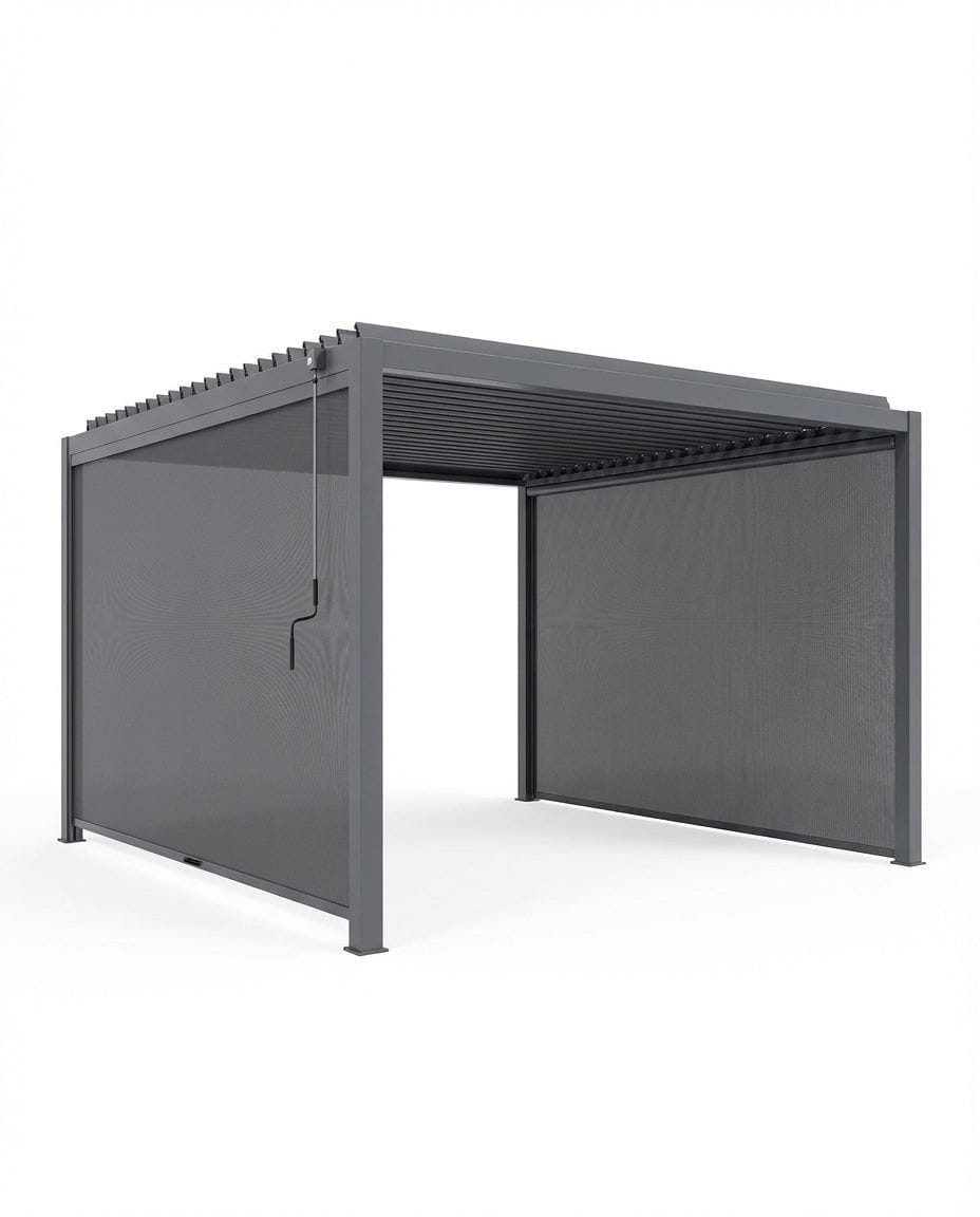 Royalcraft Outdoor Furniture Luxe 4x3m Pergola with Solar Lighting System and Voice Control House of Isabella UK
