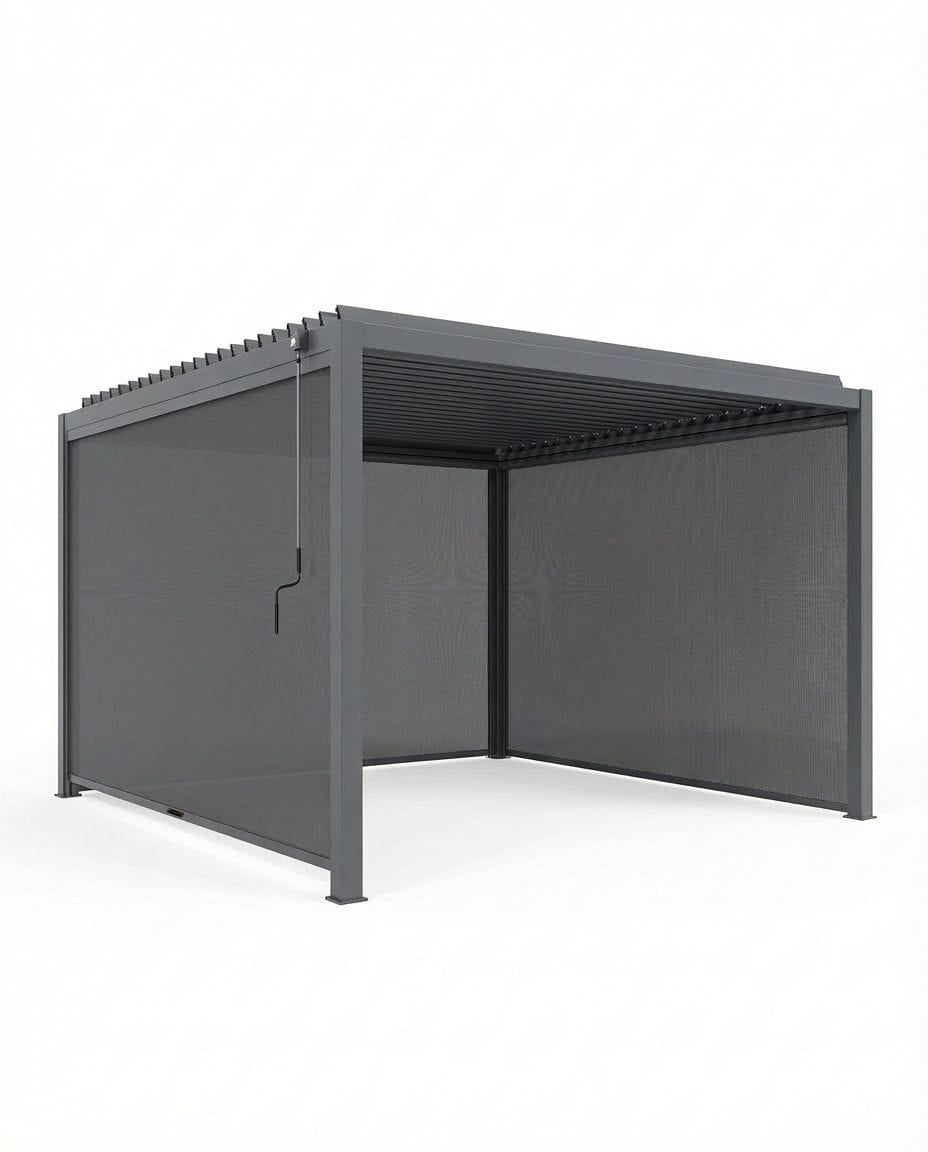 Royalcraft Outdoor Furniture Luxe 4x3m Pergola with Solar Lighting System and Voice Control House of Isabella UK