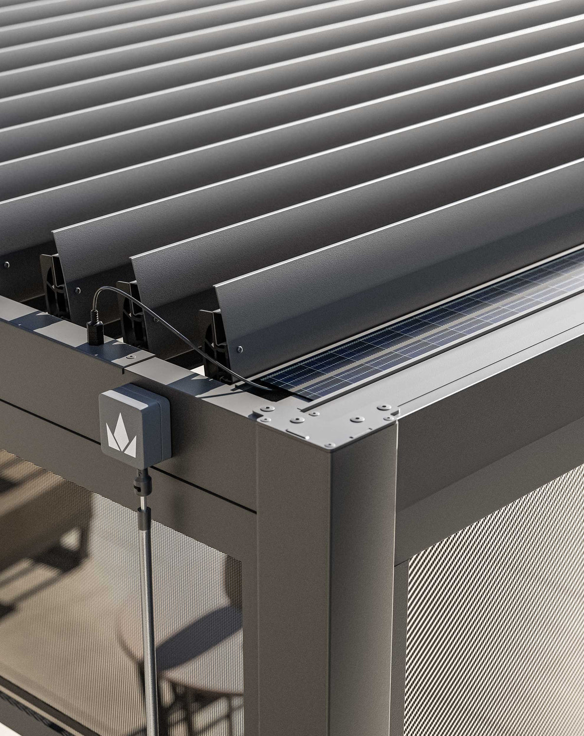 Royalcraft Outdoor Furniture Luxe 4x3m Pergola with Solar Lighting System and Voice Control House of Isabella UK