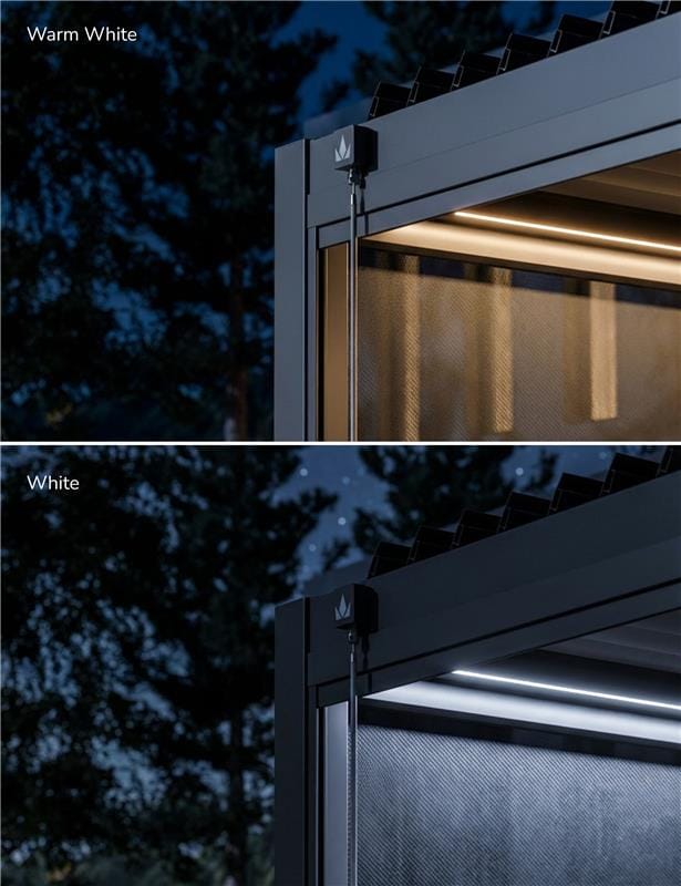 Royalcraft Outdoor Furniture Luxe 6x3m Pergola with Solar Lighting System and Voice Control House of Isabella UK