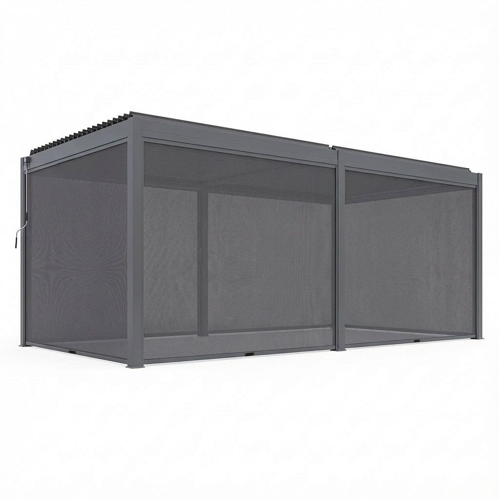 Royalcraft Outdoor Furniture Luxe 6x3m Pergola with Solar Lighting System and Voice Control House of Isabella UK