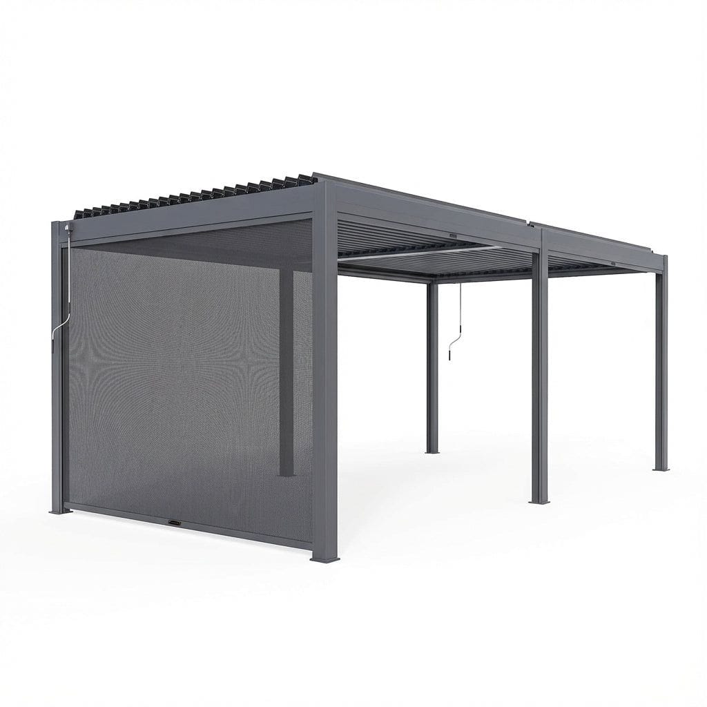 Royalcraft Outdoor Furniture Luxe 6x3m Pergola with Solar Lighting System and Voice Control House of Isabella UK