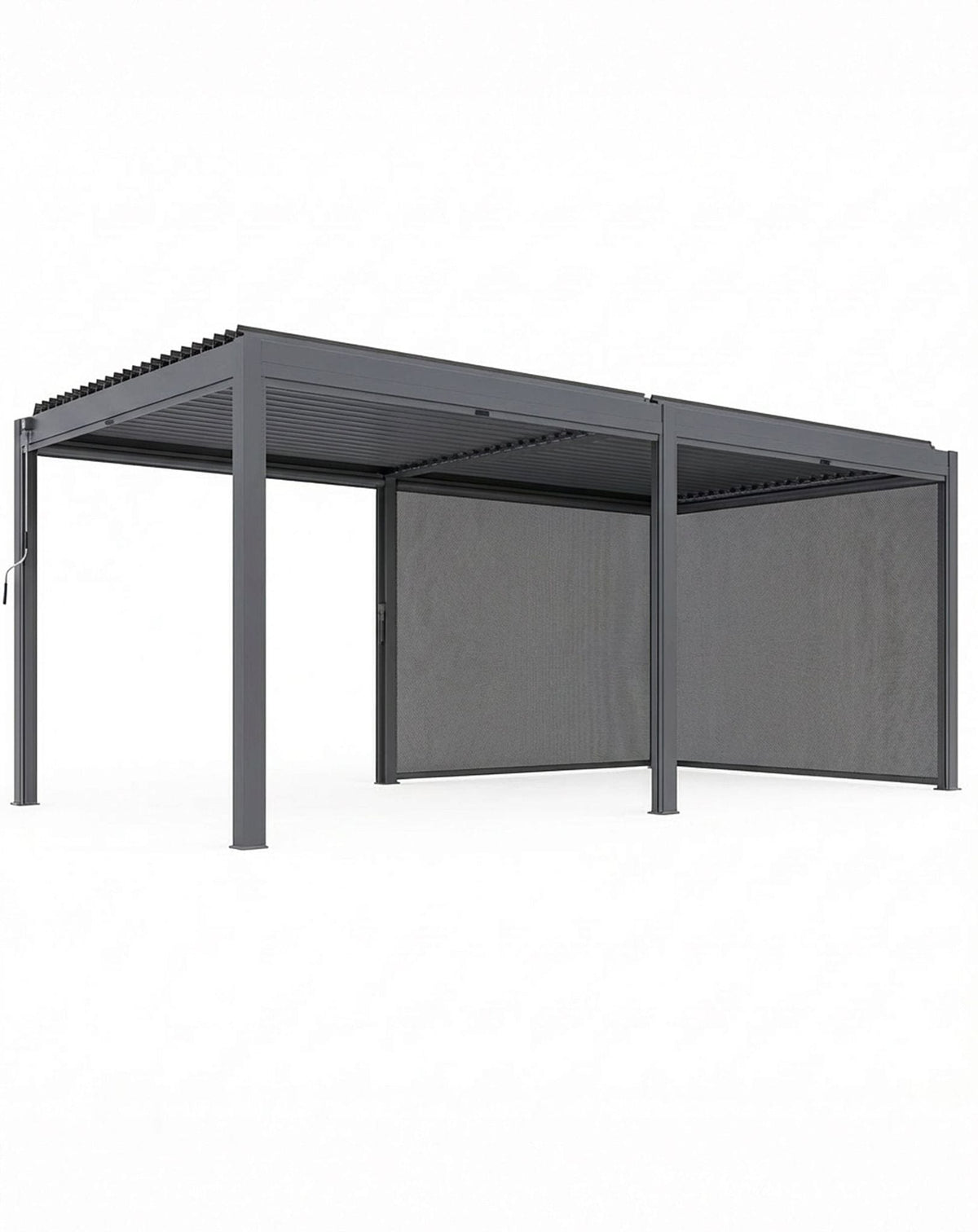 Royalcraft Outdoor Furniture Luxe 6x3m Pergola with Solar Lighting System and Voice Control House of Isabella UK