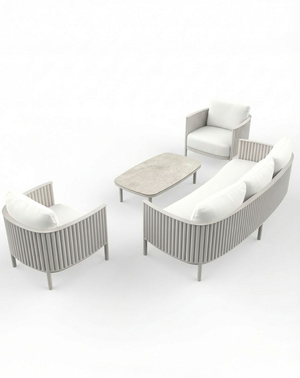 Royalcraft Outdoor Furniture MALI 5-Seater Lounging Set with Coffee Table House of Isabella UK