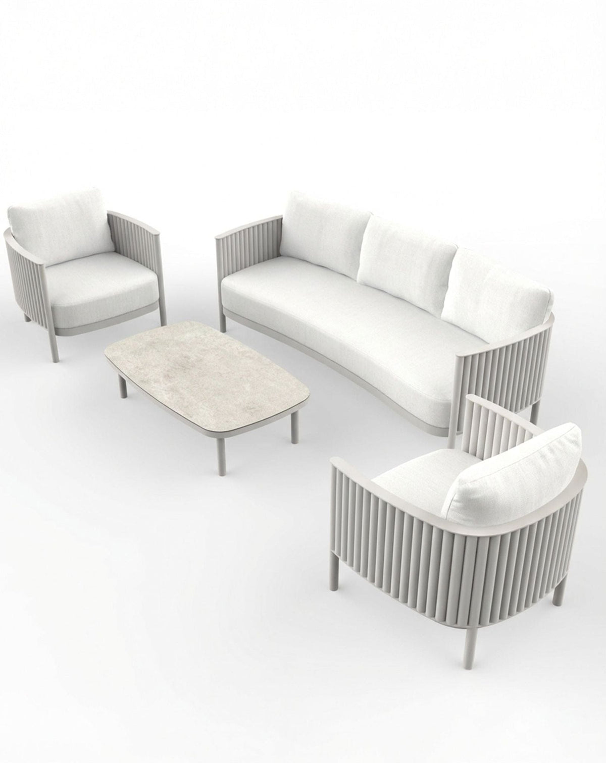 Royalcraft Outdoor Furniture MALI 5-Seater Lounging Set with Coffee Table House of Isabella UK