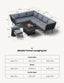 Royalcraft Outdoor Furniture Mayfair Corner Lounging Set with Fire Pit Table and 1 Bench House of Isabella UK