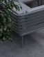 Royalcraft Outdoor Furniture Mayfair Corner Lounging Set with Fire Pit Table and 1 Bench House of Isabella UK