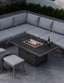 Royalcraft Outdoor Furniture Mayfair Corner Lounging Set with Fire Pit Table and 1 Bench House of Isabella UK