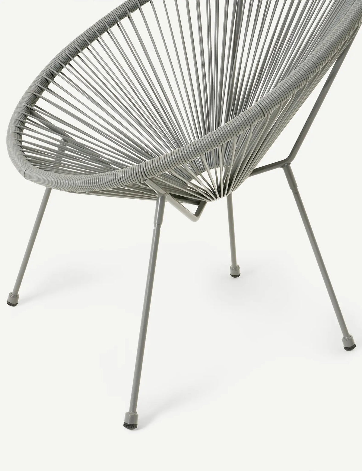Royalcraft Outdoor Furniture Monaco 2 Seater Egg Chair Bistro Set - Grey House of Isabella UK