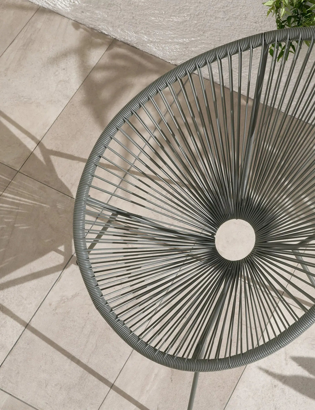 Royalcraft Outdoor Furniture Monaco 2 Seater Egg Chair Bistro Set - Grey House of Isabella UK