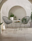 Royalcraft Outdoor Furniture Monaco 2 Seater Egg Chair Bistro Set - Grey House of Isabella UK