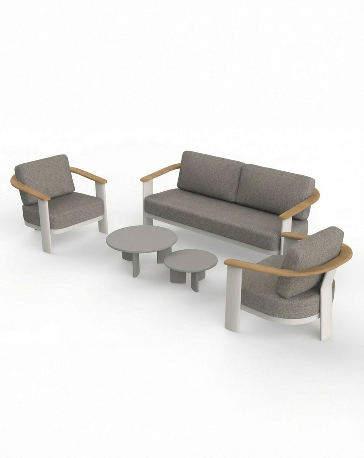 Royalcraft Outdoor Furniture NAIA 5 Seater Lounging Set with Coffee Table House of Isabella UK