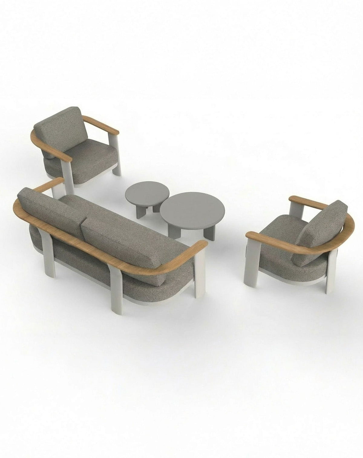 Royalcraft Outdoor Furniture NAIA 5 Seater Lounging Set with Coffee Table House of Isabella UK