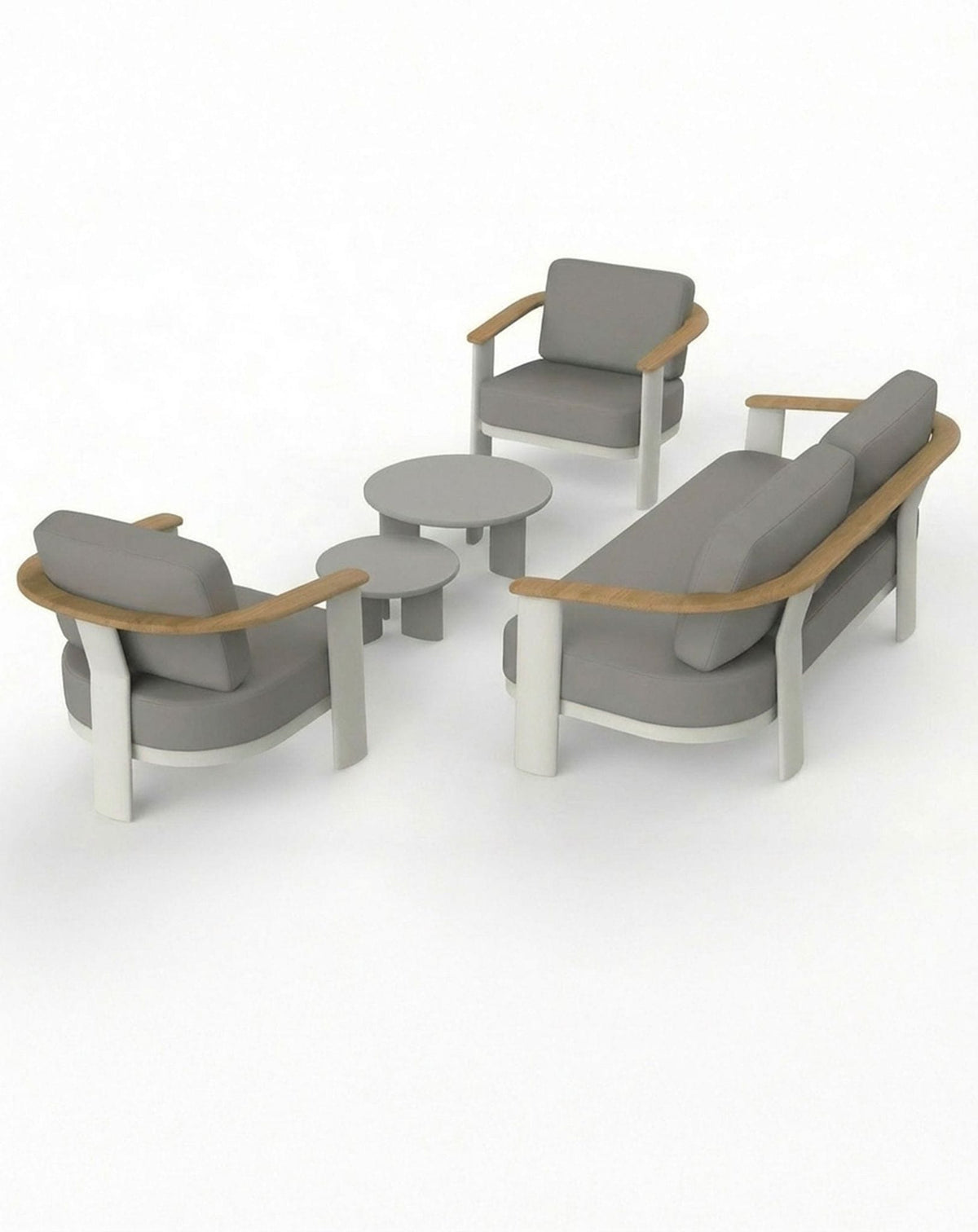 Royalcraft Outdoor Furniture NAIA 5 Seater Lounging Set with Coffee Table House of Isabella UK