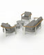 Royalcraft Outdoor Furniture NAIA 5 Seater Lounging Set with Coffee Table House of Isabella UK
