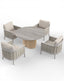 Royalcraft Outdoor Furniture OLMA 4-Seater Dining Table & Armchairs House of Isabella UK