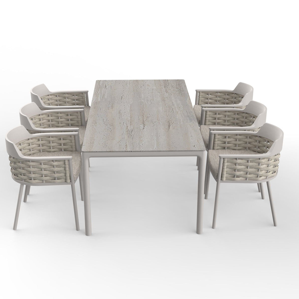 Royalcraft Outdoor Furniture OLMA 6-Seater Dining Table & Chairs House of Isabella UK