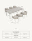 Royalcraft Outdoor Furniture OLMA 6-Seater Dining Table & Chairs House of Isabella UK