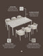 Royalcraft Outdoor Furniture OLMA 6-Seater Dining Table & Chairs House of Isabella UK
