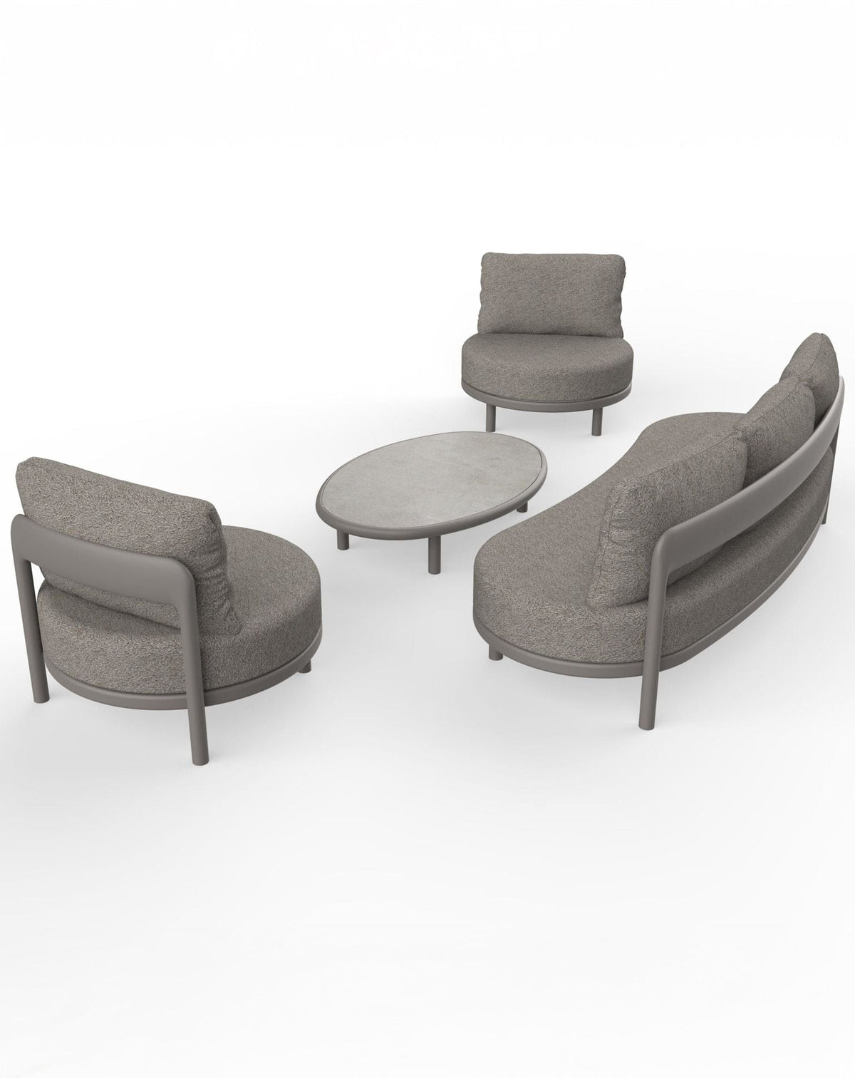 Royalcraft Outdoor Furniture OSLO 5 Seater Lounging Set with Coffee Table House of Isabella UK