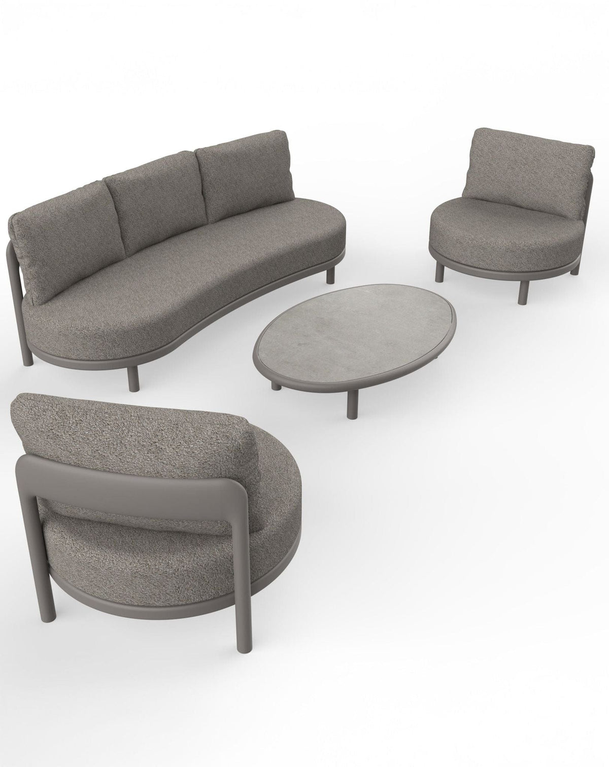 Royalcraft Outdoor Furniture OSLO 5 Seater Lounging Set with Coffee Table House of Isabella UK