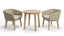 Royalcraft Outdoor Furniture Roma 2 Seater Round Sunray Bistro Set with Eden Dawn Chair House of Isabella UK