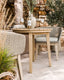 Royalcraft Outdoor Furniture Roma 2 Seater Round Sunray Bistro Set with Eden Dawn Chair House of Isabella UK