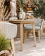Royalcraft Outdoor Furniture Roma 2 Seater Round Sunray Bistro Set with Eden Dusk Chair House of Isabella UK