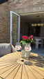 Royalcraft Outdoor Furniture Roma 2 Seater Round Sunray Bistro Set with Roma Dining Chairs House of Isabella UK