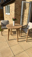 Royalcraft Outdoor Furniture Roma 2 Seater Round Sunray Bistro Set with Roma Dining Chairs House of Isabella UK