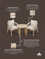 Royalcraft Outdoor Furniture Roma 2 Seater Round Sunray Bistro Set with Roma Dining Chairs House of Isabella UK