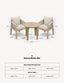 Royalcraft Outdoor Furniture Roma 2 Seater Round Sunray Bistro Set with Roma Dining Chairs House of Isabella UK
