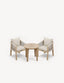 Royalcraft Outdoor Furniture Roma 2 Seater Round Sunray Bistro Set with Roma Dining Chairs House of Isabella UK