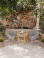 Royalcraft Outdoor Furniture Roma 2 Seater Round Sunray Bistro Set with Sol Dining Chairs House of Isabella UK