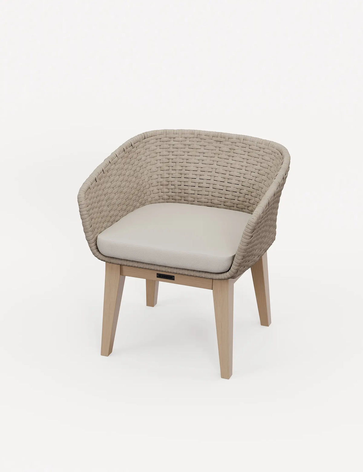 Royalcraft Outdoor Furniture Roma 4 Seater Round Sunray with Terrazzo Insert Dining Set with Eden Dawn Chairs House of Isabella UK
