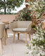 Royalcraft Outdoor Furniture Roma 4 Seater Round Sunray with Terrazzo Insert Dining Set with Eden Dawn Chairs House of Isabella UK
