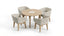 Royalcraft Outdoor Furniture Roma 4 Seater Round Sunray with Terrazzo Insert Dining Set with Eden Dusk Chairs House of Isabella UK
