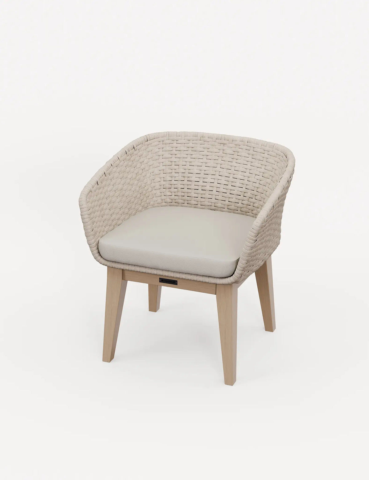 Royalcraft Outdoor Furniture Roma 4 Seater Round Sunray with Terrazzo Insert Dining Set with Eden Dusk Chairs House of Isabella UK