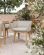 Royalcraft Outdoor Furniture Roma 4 Seater Round Sunray with Terrazzo Insert Dining Set with Eden Dusk Chairs House of Isabella UK