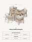 Royalcraft Outdoor Furniture Roma 4 Seater Round Sunray with Terrazzo Insert Dining Set with Roma Dining Chairs House of Isabella UK
